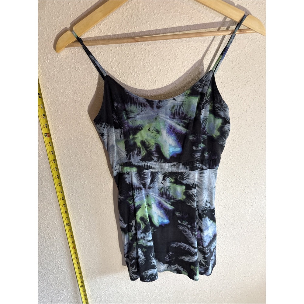 American Eagle Boho Bright Tie Dye Tank Mini Slip Dress Festival Hippie Beachy
